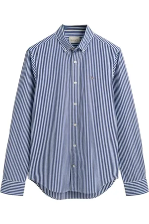 GANT Herren Slim Poplin Stripe Shirt Klassisches Hemd, , M EU