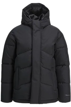 JACK & JONES JACK&JONES JUNIOR Jungen JJWORLD Puffer Jacket MNI Pufferjacke, Black, 128