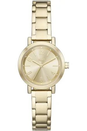 DKNY Damen Analog Quarz Uhr mit Edelstahl Armband NY6694