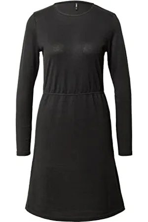ONLY Damen Onlelcos Emma L/S Elastic Dress JRS Kleid, , XS Große Größen EU