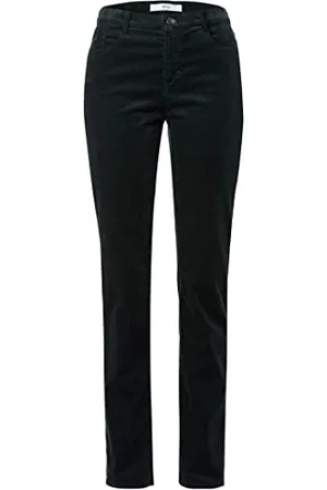 Brax Damen Slim Fit Cord-Hose Style Mary Stretch Baumwolle, Grün , 50