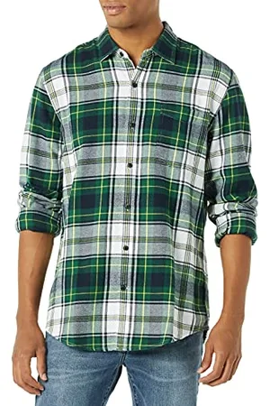 Amazon Herren Langarmhemd aus Flanell (in Übergröße erhältlich), , M