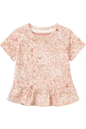 Noppies Baby Baby-Mädchen Girls Tee Nebraska Short Sleeve All Over T-Shirt, Rose Dawn-N026, 56