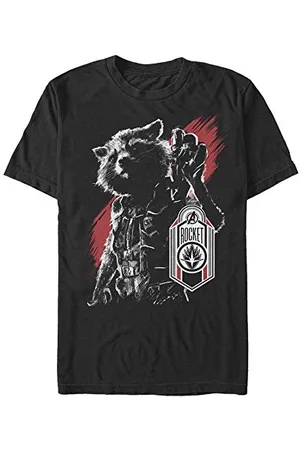 Marvel Unisex Avengers: Endgame Rocket Tag Organic Short Sleeve T-shirt, , XXL