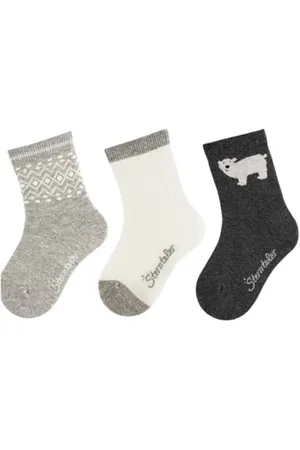 Sterntaler Unisex Socken 3er Pack Eisbär, , 18 EU