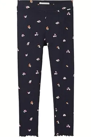 TOM TAILOR Mädchen Kinder Leggings mit Rippstruktur & Muster, , 128/134