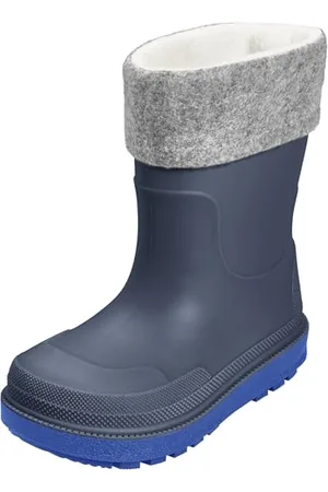 Playshoes Regenstiefel mit Futter (Herausnehmbar) Unisex Kinder Gummistiefel, , 32 EU