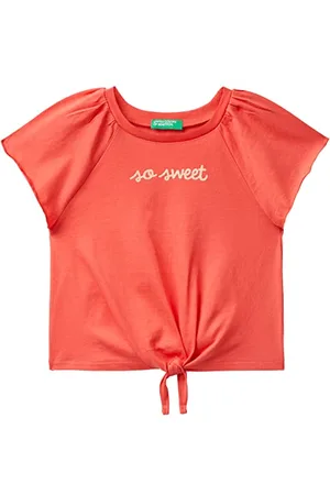 Benetton Mädchen T 3096G108Y Kurzarm Shirt, , 82