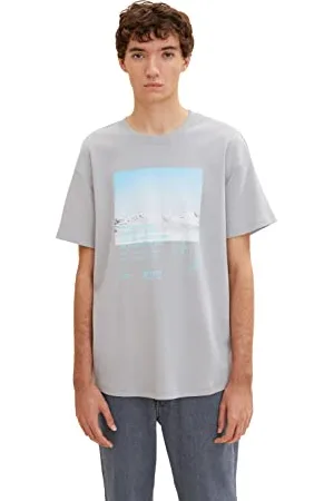 TOM TAILOR Herren T-Shirt mit Print 1033996, , L