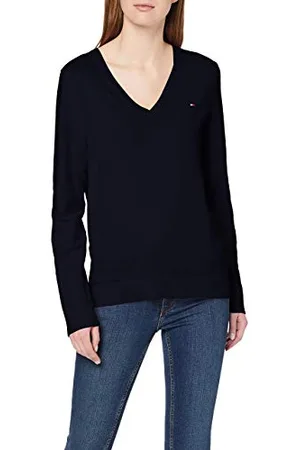 Tommy Hilfiger HERITAGE V-NK SWEATER Pullover Damen, , S