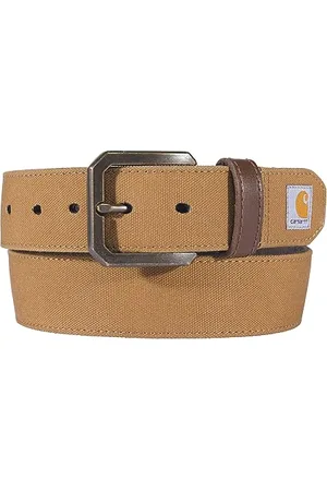 Carhartt Lässige robuste Herren-Gürtel, erhältlich in verschiedenen Stilen, Farben und Größen, Canvas-Entenbraun, 36