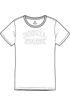Russell Athletic A31101-UW-001 BLY-S/S Crewneck Tee Shirt T-Shirt Damen White Größe XL