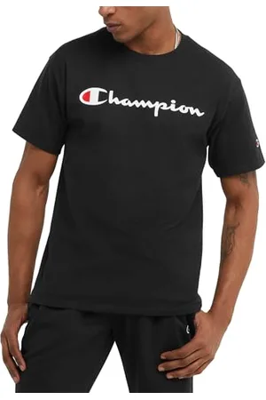 Champion Herren Big & Tall Classic Tee C Script T-Shirt, Schwarz/Schwarz, XXL