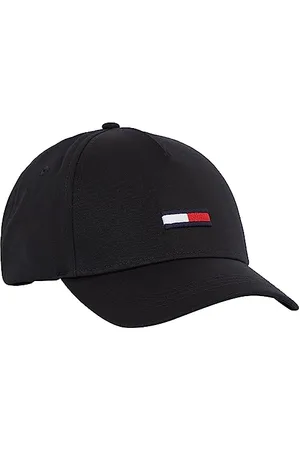 Tommy Hilfiger Unisex Cap TJU Flag Basecap, (Black), Einheitsgröße