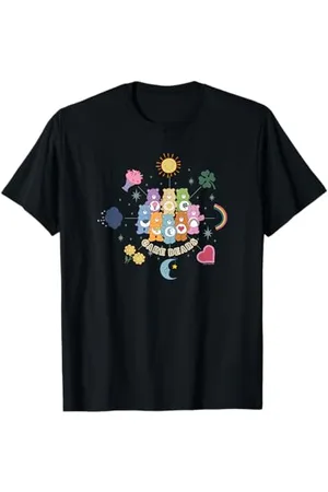 Care Bears Vintage Celestial Zodiac Group Belly Badge Icons T-Shirt