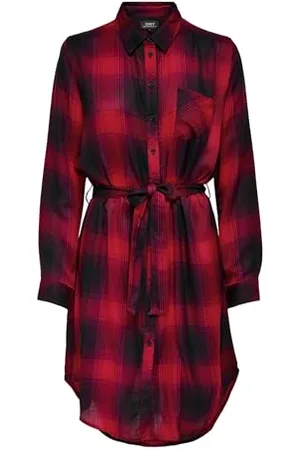 ONLY Damen Onlriley Life Check Dress WVN Noos Kleid, , XS EU