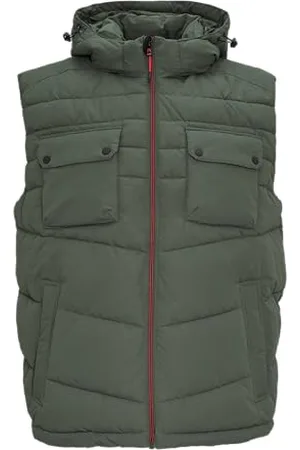 QS by s.Oliver Herren 2156315 Steppweste mit Abnehmbarer Kapuze, , XXXXX-Large