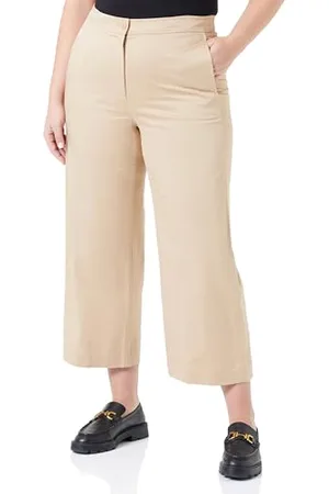 Gerry Weber Damen 7/8 Hose mit Dehnbund unifarben 7/8 Länge 38