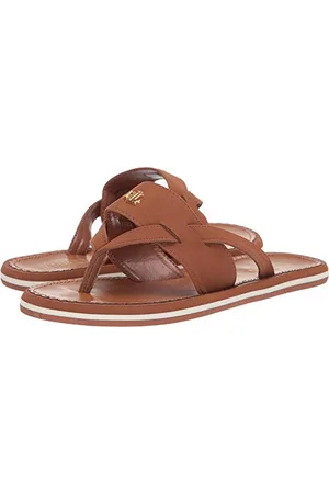 Ralph Lauren Lauren by Ralph Lauren Damen Rosalind Sandale, Tan Nubuck PU, 39 EU