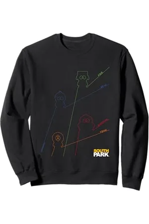 South Park Stan Kenny Kyle & Cartman Linienkunst Sweatshirt
