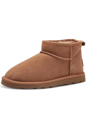 QS by s.Oliver Damen Boots aus Leder Gefüttert, Braun , 41 EU