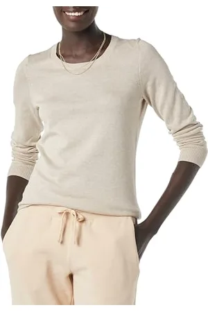 Amazon Damen Leichter, Langärmeliger Pullover Mit Rundhalsausschnitt (Erhältlich in Übergröße), , M