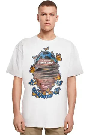 Mister Tee MT Upscale Unisex MT2877-Grow Up Oversize Tee T-Shirt, White, XL