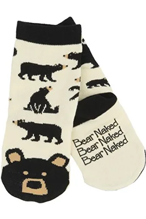 Hatley Jungen Kids Animal - Black Bear Ankle Socks, , L EU