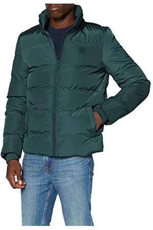 Urban classics Herren Hooded Puffer Jacket with Quilted Interior Jacke, , S