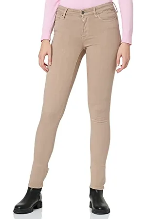 Replay Damen Jeans Luzien Skinny-Fit Hyperflex Colour X-Lite mit Stretch, (Grau), 26W / 32L