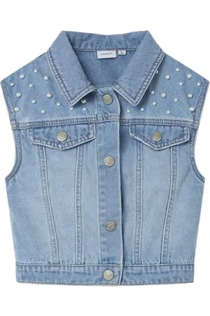 NAME IT Mädchen Nkferna Sl DNM Vest 3105-bs O Weste, , 122