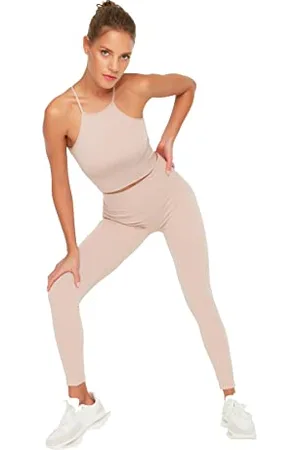 Trendyol Damen Gestrickte Sportstöße Yoga Pants, , M-L EU