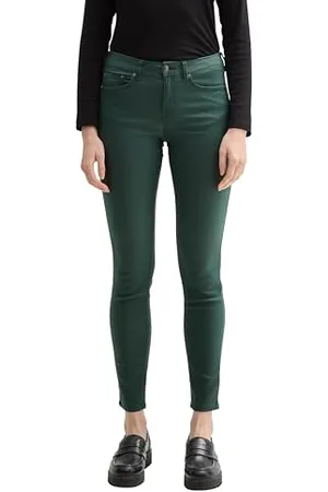 TOM TAILOR Damen Coated NELA Extra Skinny Jeans in Leder-Optik, , 32/32