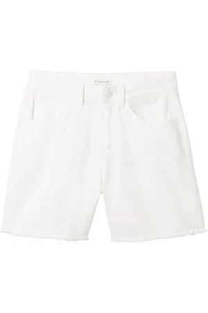 TOM TAILOR Mädchen Kinder Jeans Shorts, Whisper White, 176