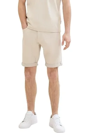 TOM TAILOR Herren Josh Regular Denim Shorts, light cashew beige, 32