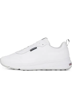Tommy Hilfiger Herren Runner Sneaker Lightweight Modern Knit Schuhe, (White), 42