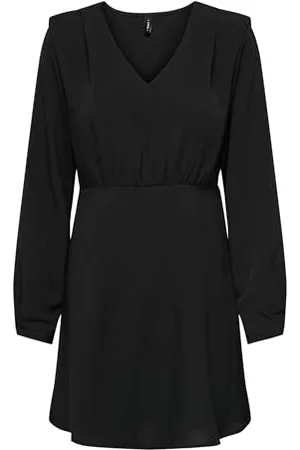 ONLY Damen Onlnova Life Elite L/S Monica Dress SOLI Kleid, Black, X-Small