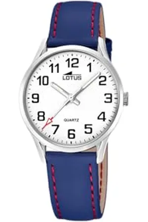 Lotus Uhr für Kinder in der Farbe Blau mit Armband aus Silikon, Wasserdichtigkeit: 5 bar, Gehäusedurchmesser: 30,5 mm, 18406/D