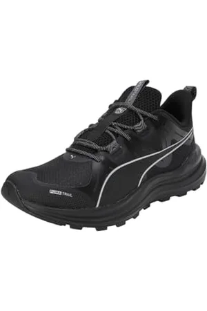 PUMA Unisex Reflect Lite Trail Road Running Shoe, Black-Cool Dark Gray Silver, 36 EU