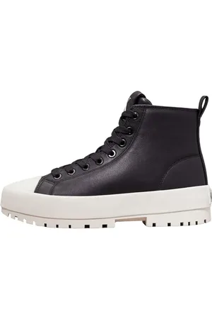 Calvin Klein Jeans LUGGED HYBRID MID OH MG NAPPA Turnschuhe Damen, (Black), 40 EU