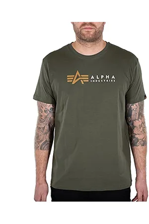 Alpha Industries Herren Alpha Label T-Shirt, , L