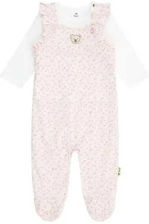 Steiff Baby-Mädchen Langarm Set Strampler und T-Shirt, , 62