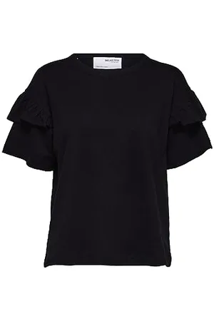 SELECTED Damen Slfrylie Florence Tee M Noos T Shirt, , XS EU