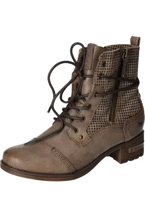Mustang Damen Stiefel Schnürstiefelette