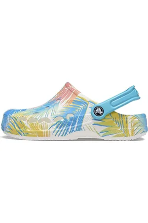 Crocs Unisex Erwachsene Baya Printed Amazon Clog Clog, Tropical/White, 48/49 EU