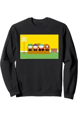 South Park Kyle Stan Cartman & Kenny auf Couch Pixelated Sweatshirt