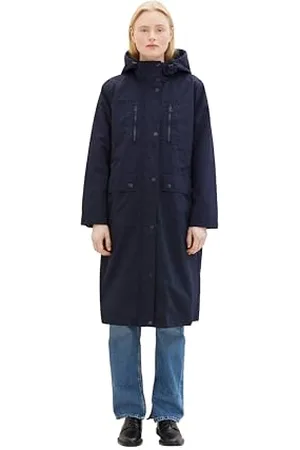 TOM TAILOR Damen Parka Mantel mit Kapuze, , XL