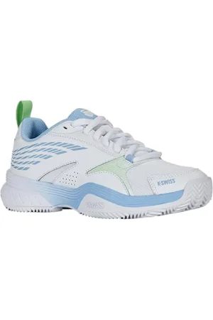 K-Swiss Damen SPEEDEX Tennis Shoe, WHT/Dutch Canal/Paradise Green, 39 EU