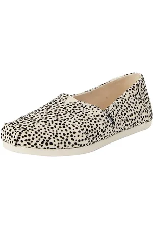 TOMS Damen Alpargata Flacher Slipper, Nebelbeflockter Mini-Geparden, 43.5EU