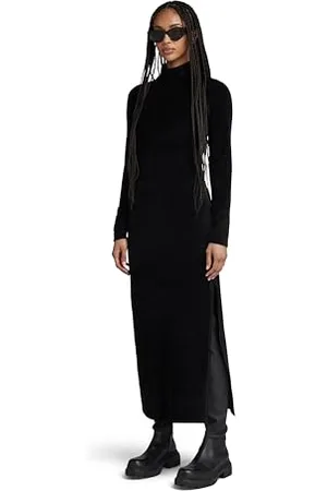 G-Star RAW Damen Velvet Slit Kleid, , XXL